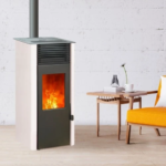 Oferta especial: estufa de pellets sellada blanca EMAFLAM REVA 9 kW + caja Wi-Fi gratuita - Imagen 3